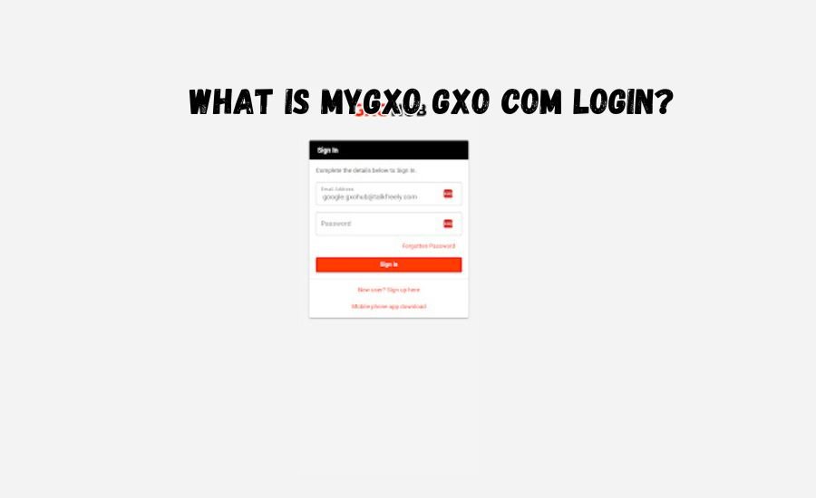 mygxo gxo com login